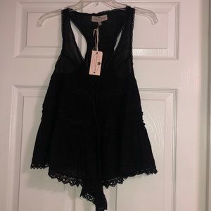 Black boutique vest. NWT